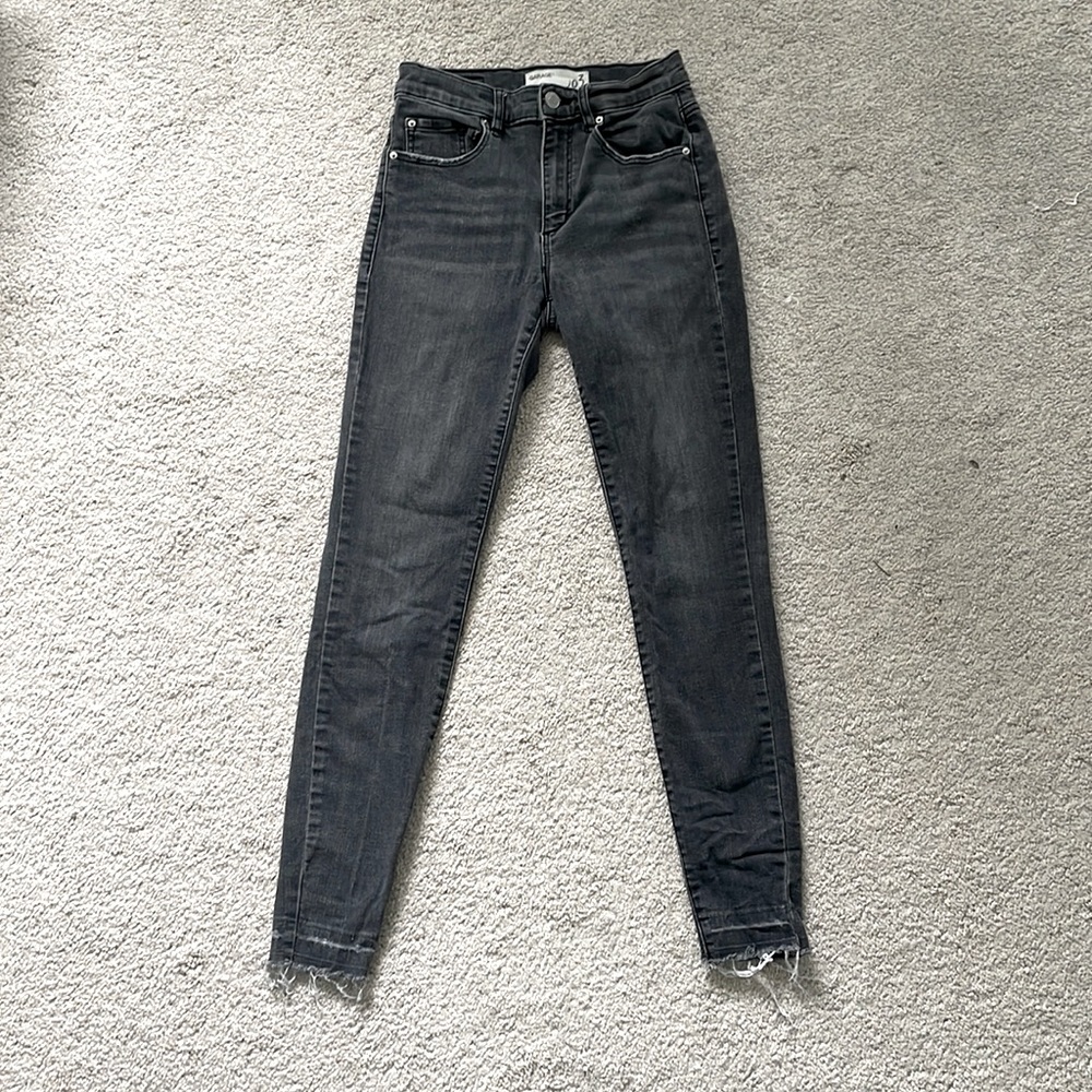 Garage Black High Rise Skinny Jeans